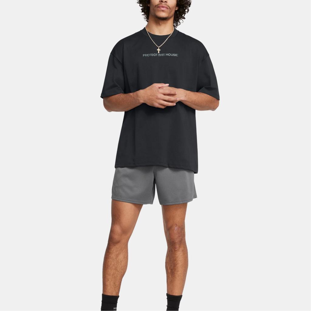 Under Armour Tech Mesh 6" Soft Breathable Sweat-Wicking Quick-Dry Loose Casual Shorts Men Shorts Gray 1386970-025