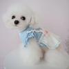 Small and Medium-sized Autumn and Winter Dog Clothing Dog Skirt Sunflower Thread Knitted Skirt Cat Cold Resistant Plush Skirt