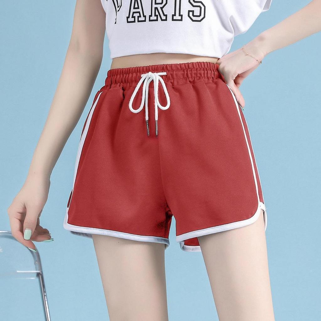 Women's High-Waisted Summer Casual Yoga Shorts - Loose, Straight-Leg, Slimming Fit