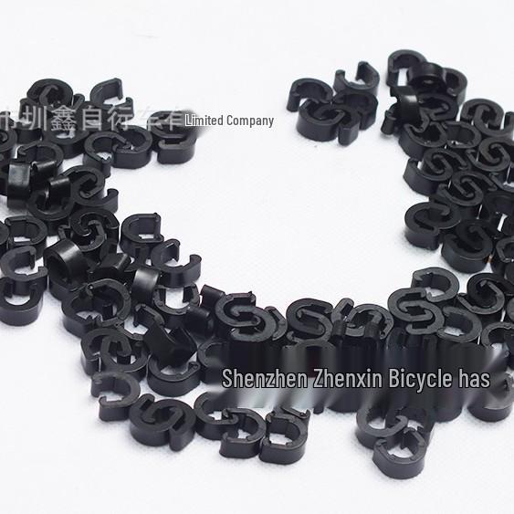 

CANSUCC Велосипедные кабельные зажимы: Тип C для переключателя, клейкий тип U для трубок тормозной жидкости Other чёрный