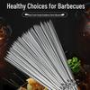 ZISIZ 304 Stainless Steel Flat BBQ Skewers