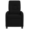 Massage Recliner Chair Black Fabric