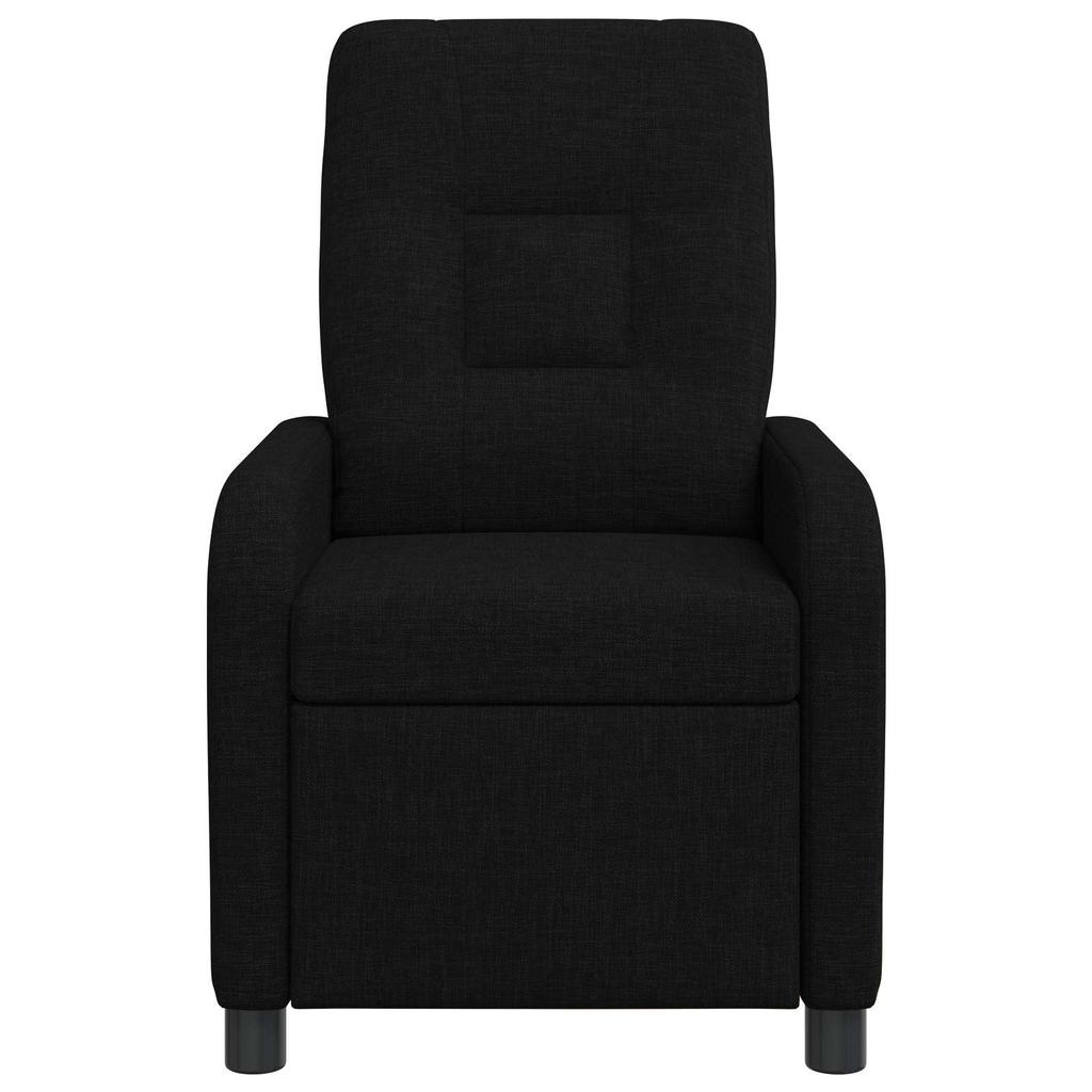 Massage Recliner Chair Black Fabric