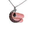 Collier Lune Gothique Avec Pendentif en Alliage Pour Femmes Élégant Accessoire de Bijouterie