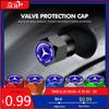 GLC GLB 4pcs Car Wheel Tire Valve Protection Cap Tyre Dust Cover For Mercedes Benz CLK GLC W212 C200 C300 W203 W204 W205 W169 W