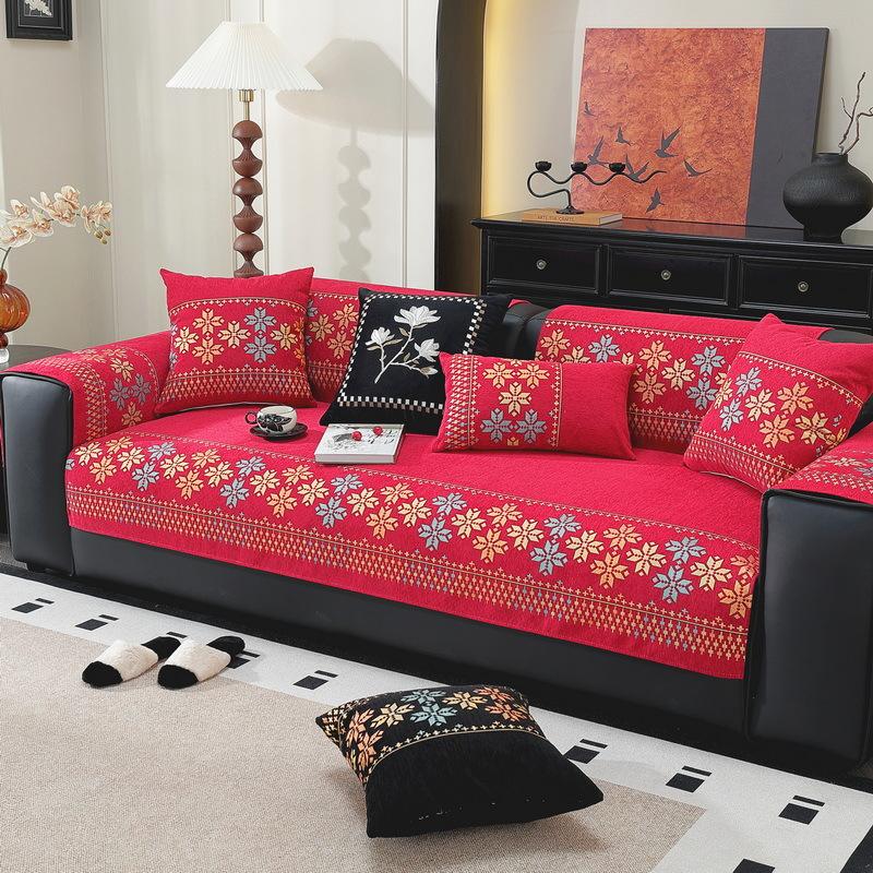 Bohemian Chenille Sofa Cushion Is Universal In All Seasons, High-End Seat Cushion, New Non-Slip Sofa Cover Cover Cloth