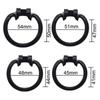 Dispozitiv de castitate pentru cușcă de păsări din plastic cu 4 inele Slave BDSM Bondage Penis Lock Restraint Jucărie sexuală masculină