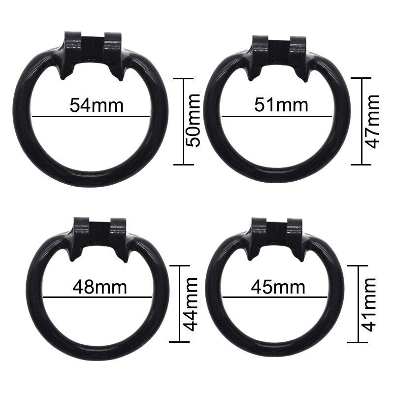Vogel Cock Cage Keuschheitsgürtel Kunststoff mit 4 Ringen Slave BDSM Bondage Penis Lock Restraint Männliches Sexspielzeug