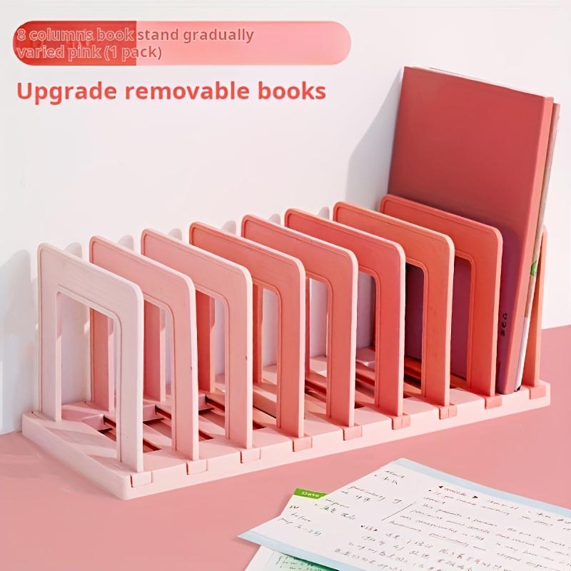 Kostenloses Upgrade: Gitter-Schreibtischständer - 8 Fächer, abnehmbarer Schreibtisch-Organizer, Farbverlauf Grün & PP-Material, Notizbücher & Bürobedarf