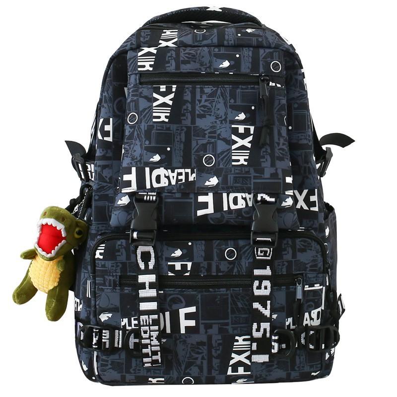 Рюкзак Модный Граффити Большой Вместимости Школьная Сумка для Ученика Средней Школы Ins