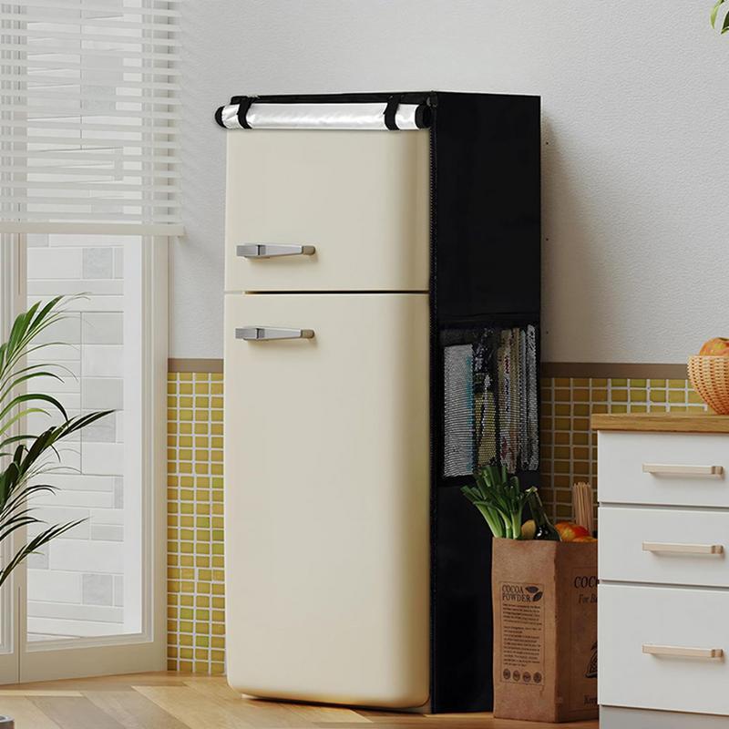 Oxford Cloth Vertical Refrigerator Protective Cover Waterproof Dustproof Sun-Proof Refrigerator Protector Refrigerator Cover