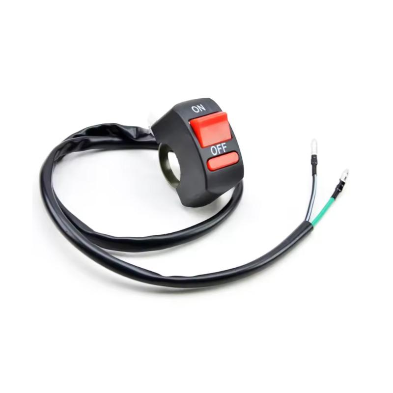 Motorcycle Handlebar Flameout Switch Motorbike ON OFF Button for Moto Bike Headlight Signal Lamp Universal Control Buttton 12V