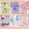 18 Süße Prinzessin Aufkleber Puzzle Gesichtstausch Verkleidungsaufkleber für Personalisierte DIY Wasserdichte Scrapbooking-Aufkleber, Kinderparty