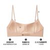 Women Thin Strap Low Back Beautiful Back Seamless Gathered Push Up Bra For Small Chest
