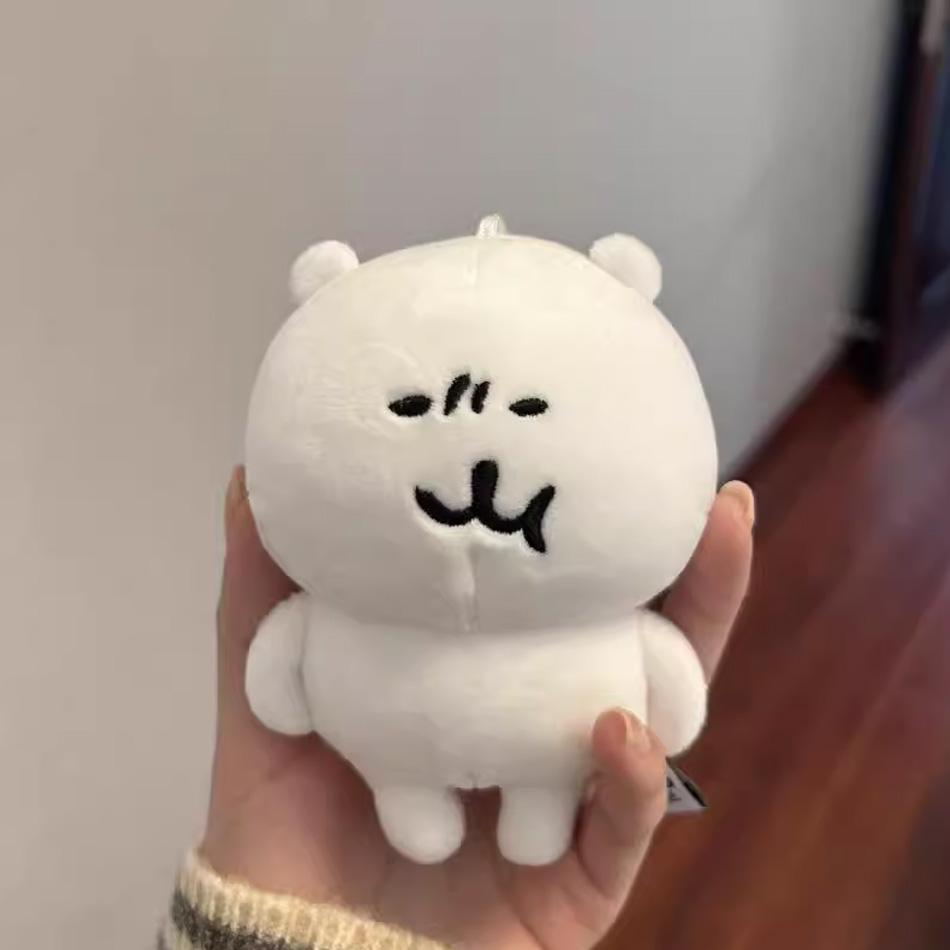 Joke Bear Anime Plush Keychain Cute Polar bear Valentine Rose Series Bag Charm Kawaii Soft Stuffed Exquisite Birthday Gift
