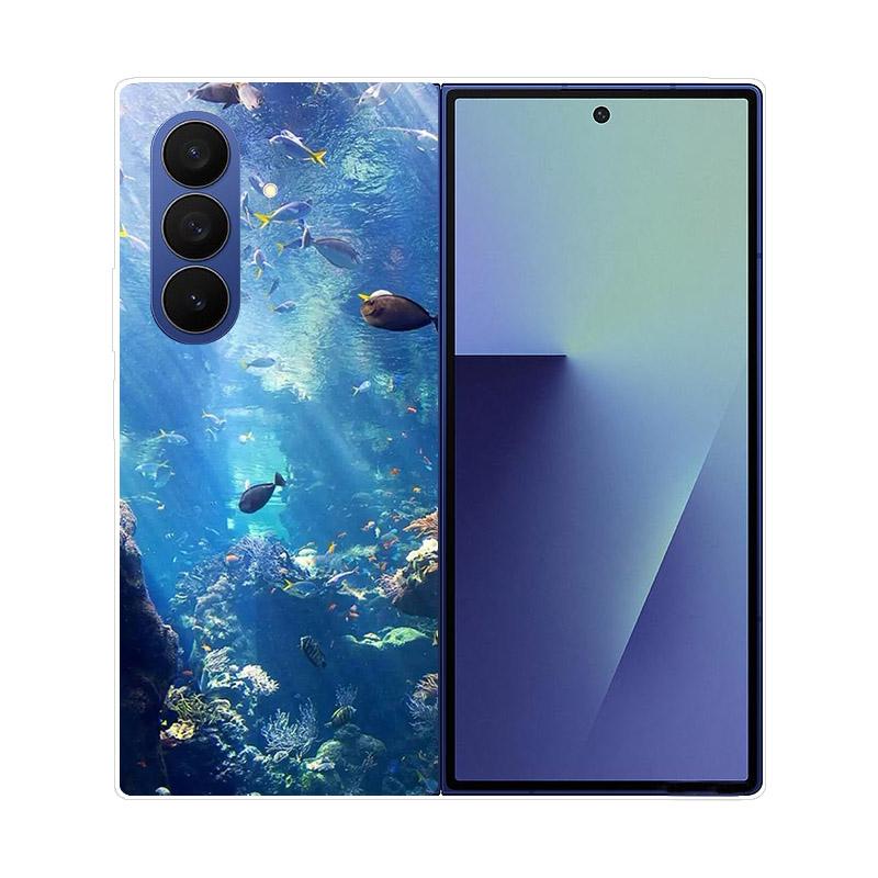 For Samsung Galaxy Z Fold 7 5G Phone Case Cover Transparent Back Protective Shell Coque For Samsung Z Fold7 Clear Hard PC Fundas