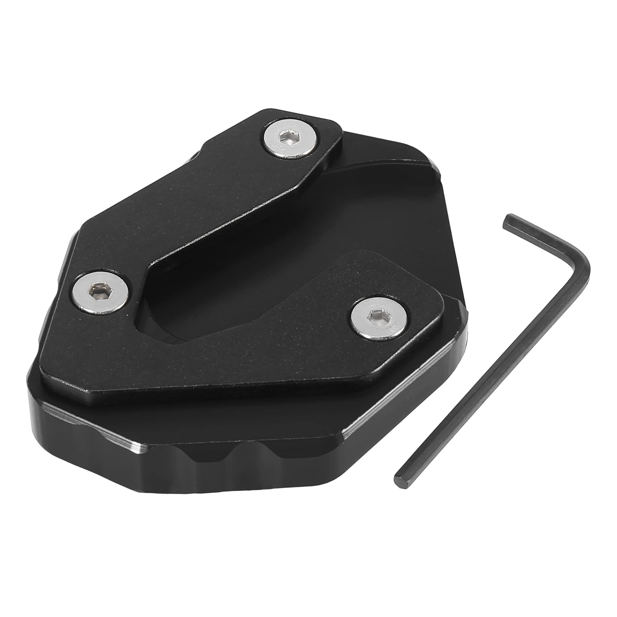 

Motoforti Motorcycle Kickstand Pad Support Footplate Parking Stand Side Stand Extension for Yamaha MT-09 чёрный