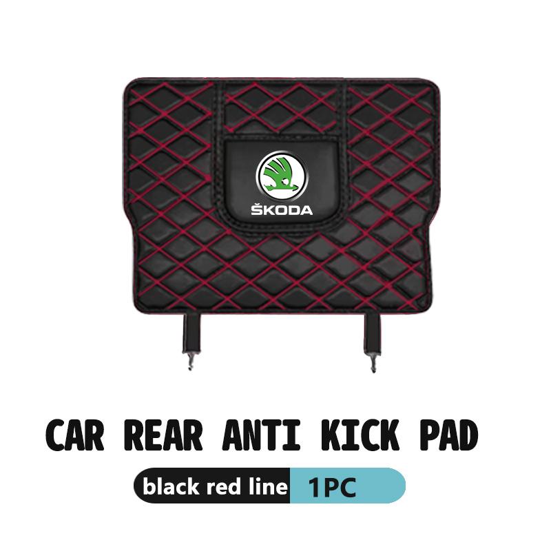 AAABR1 Car Anti-Kick Pad Seat Back Protector Cover For Skoda Octavia A5 A7 RS Fabia Superb Rapid Karoq