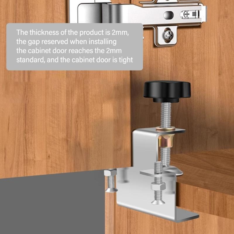 Adjustable Cabinet Door Positioning Tool Installation Assistant Suitable for DIYer Enthusiasts Professional Woodworkers