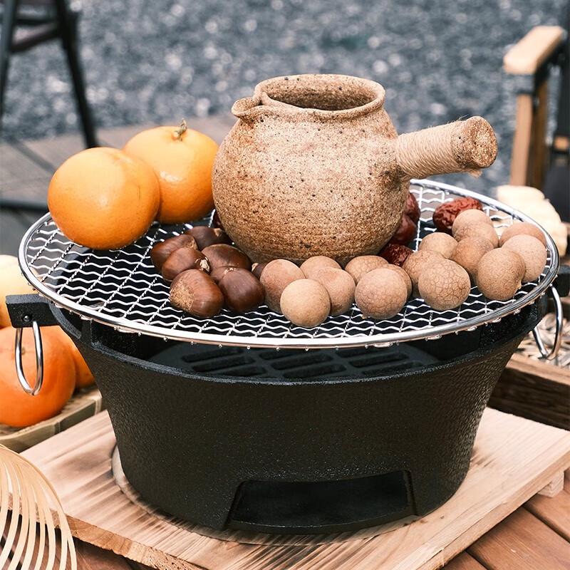 Outdoor Cast Iron Charcoal Tea & BBQ Stove