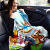 1pc,Winnie the Pooh and Friends Easter Egg Hunt Blanket Soft Throw for Home Decor, Couch Cover, Outdoor Use, Travel