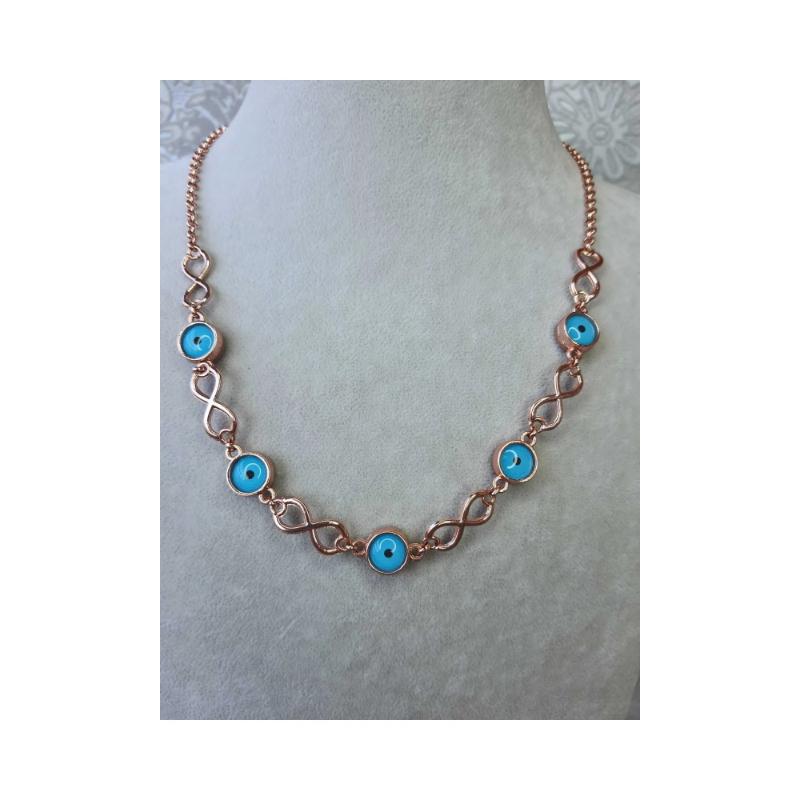 

By Tim Desing Ожерелье Ожерелье Infinity Evil Eye Bead