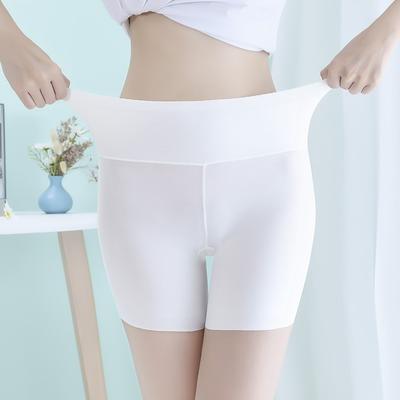 Seamless Underwear Women's Panties High Waist Tummy Hips Safety Pants Slim Shaping Underwear Ice Silk Boxer Briefs