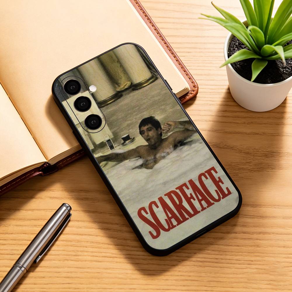 S-scarfaces T-tony M-montana Phone Case Black Silicone Soft For Samsung Galaxy A73,A72,A71,A70,A53,A52,A51
