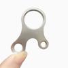 High Quality Titanium Alloy Rope Buckle 52*36mm Resistance Regulator Buckle  Knotting Tool