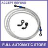 Single AN3 28 90 Degree M10 Motorcycle Hydraulic Brake Line Hose 220cm Universal