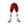 Sweet and cute little red knitted hat children autumn and winter red festive ear protection warm trendy baotou wool hat