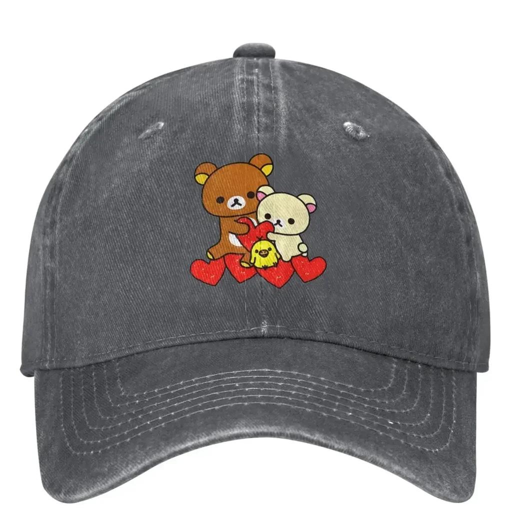Rilakkuma Love With Friend Baseball Cap Men Women Designer Hip Hop Hats Summer Street Style Tennis Skate Baseball Caps