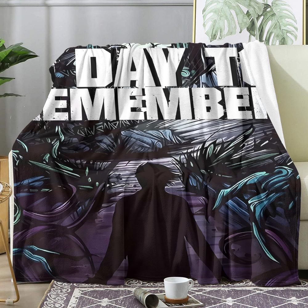 A Day To R-Remember Throw Soft Flannel Throw Summer Ac Blanket Lightweight Cool Nap Blanket For Sofa Bed Couch Travel