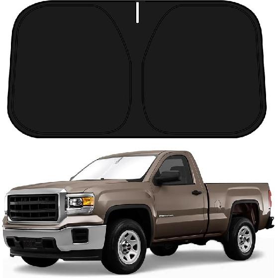 D-Lumina Windshield Sun Shade for -2025 Chevy Silverado 1500 Accessories (Regular Cab, Crew Cab, Double Cab 2Door 4Door), Front Window Sunshade Sun