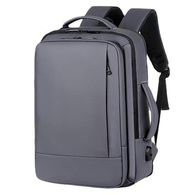 Ling Jing Business USB Charging Expandable Laptop Backpack
