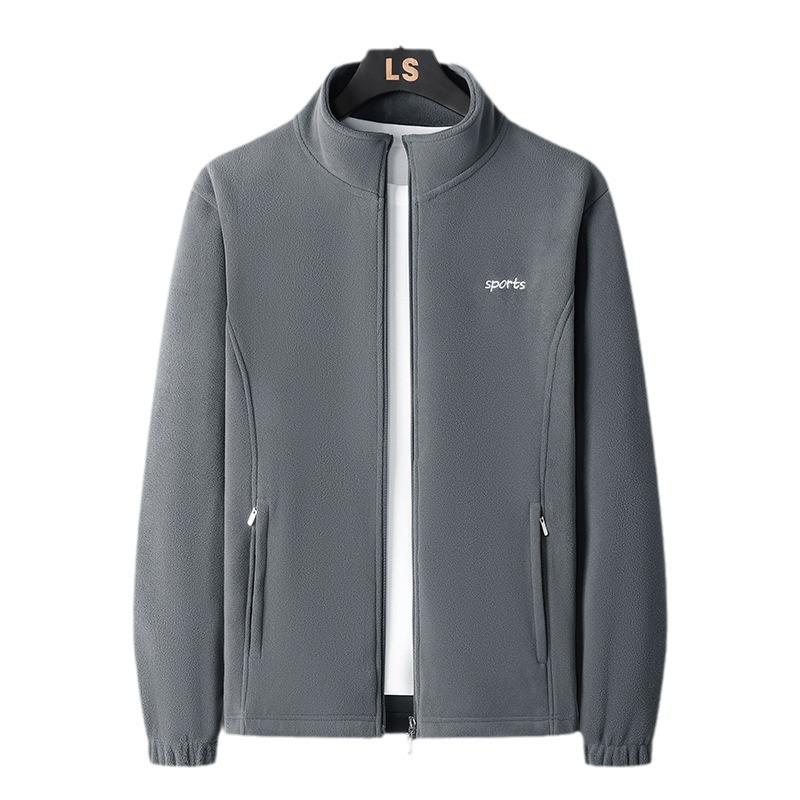 Thickened Stand-up Neck Sweater Couple's Versatile Jacket Men's and Women's Same Jacket