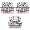Not Dead Yet Edition Car Emblem Metal Decorative Badge, Skull Wings Auto Decal, Humorous Survivor Truck Tailgate StickerWeather-Resistant Automotive