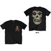 Misfits T Shirt Machete Band Logo Back Print Official Mens Black S