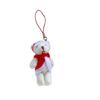 Christmas Gift Plush Bear Keychain Phone Lanyard Phone Charm Feature Movable Limbs And Soft Design Hanging Pendant