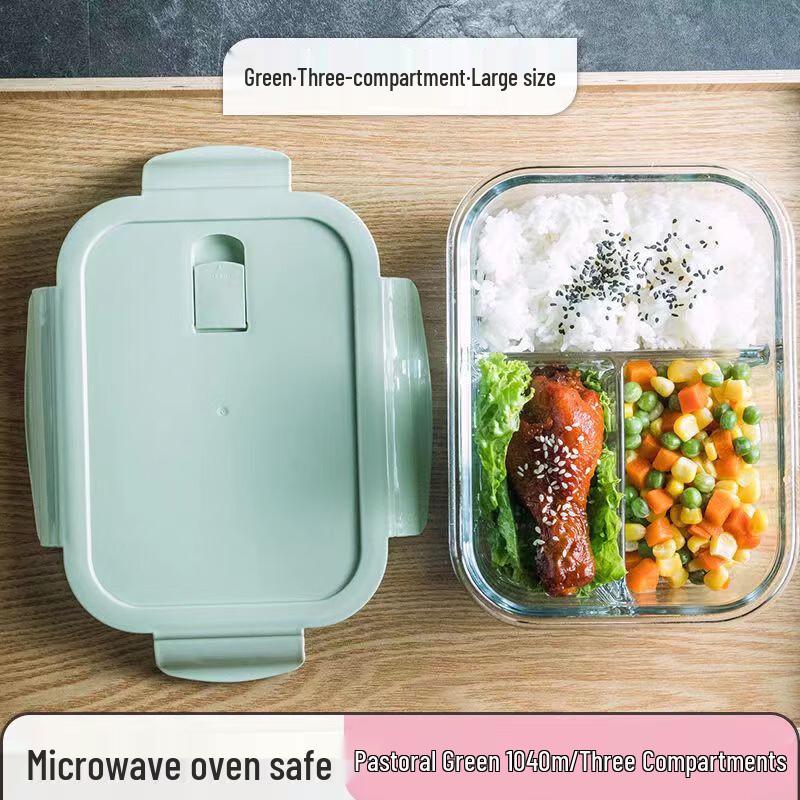 

RuHan Microwave Glass Divided Food Container