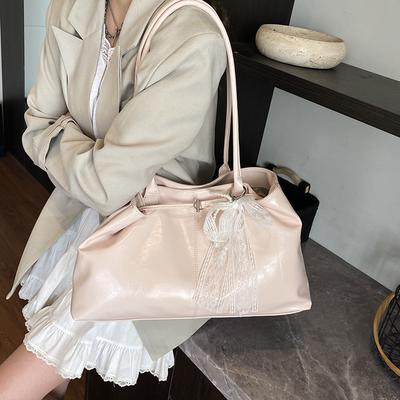Sac printemps et été style étranger grande capacité cuir souple sac pour femme 2025 nouveau sac à bandoulière décontracté pour les trajets quotidiens sac fourre-tout portable à la mode