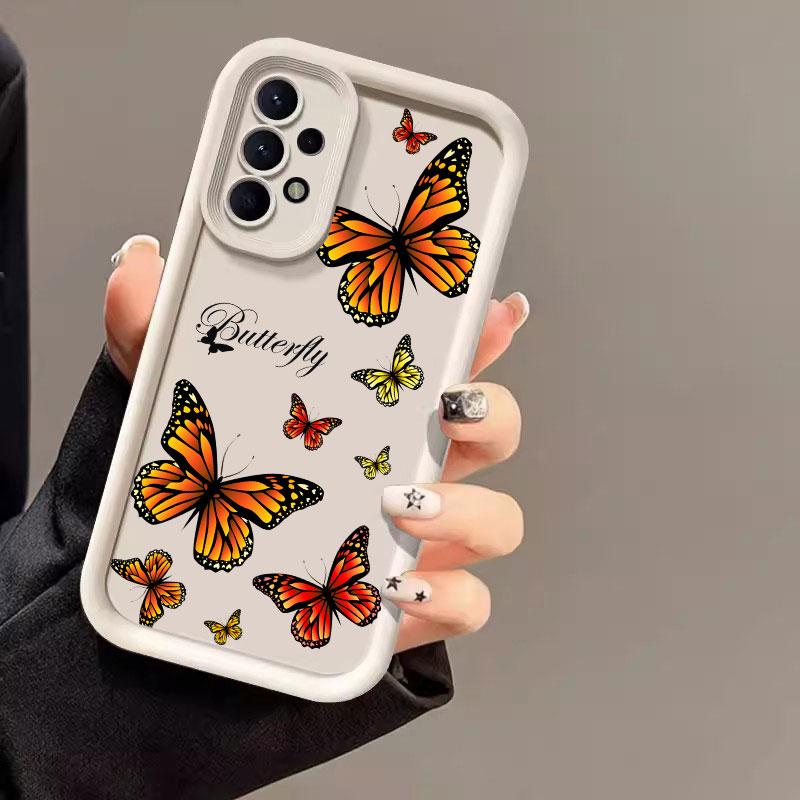 Beautiful Butterfly Case For Samsung Galaxy A55 5G Case A35 A13 A54 A53 A52 A34 A33 A32 A21S A14 A23 A24 A12 A51 A71 Phone Cover