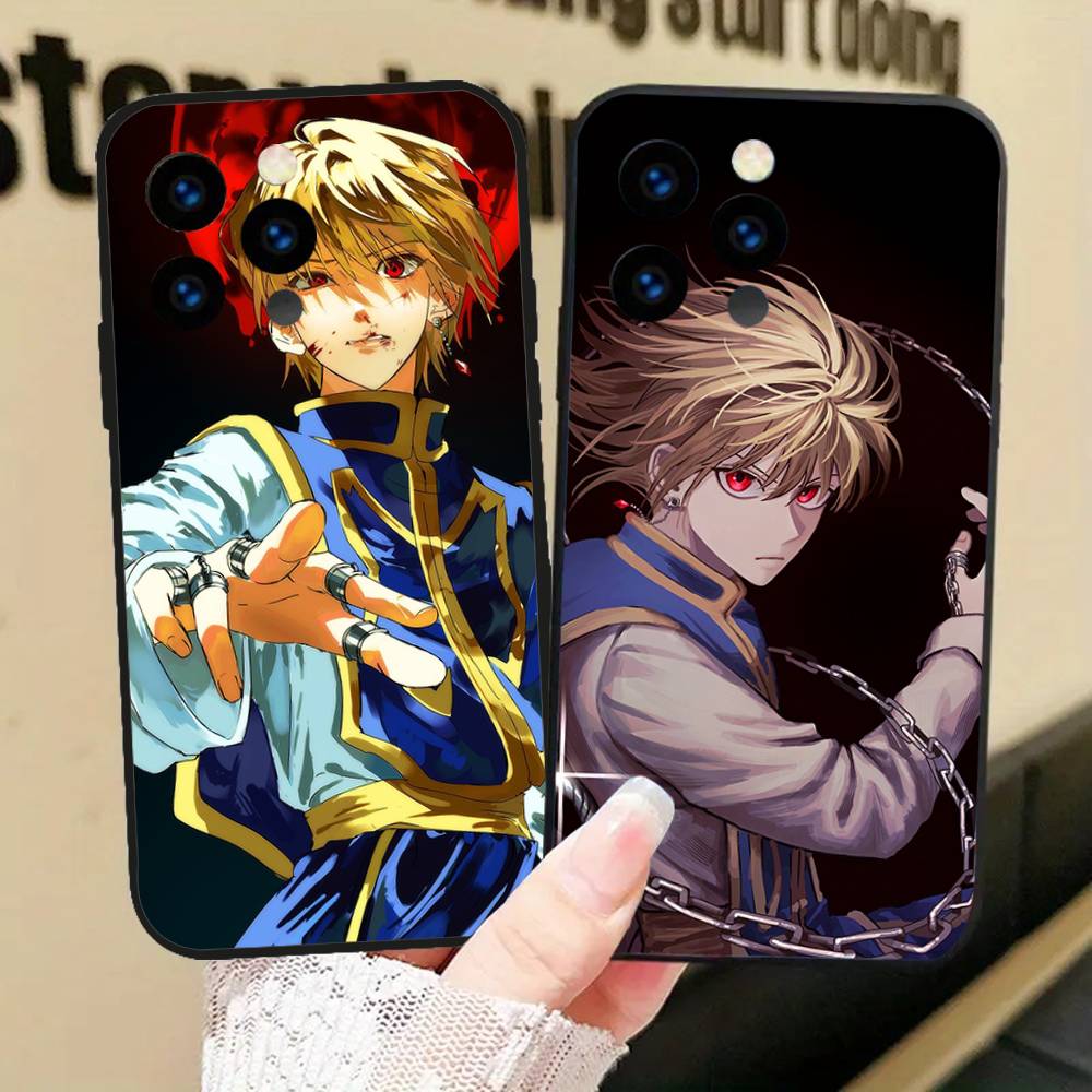HUNTER X HUNTER Anime Kurapika Phone Case For IPhone 17 Air 16 15 14 13 Pro Max 11 12 Black Silicone Cover