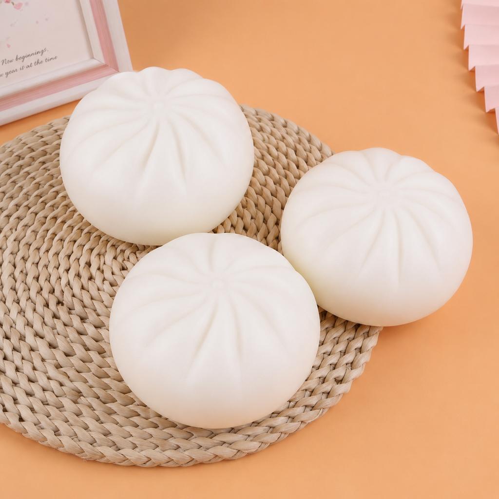 Weicher Brötchen-Knödel Squishy Stressabbau Quetschspielzeug Kawaii Jumbo Dampfbrötchen Dekompressionsspielzeug Geschenk für Kinder Erwachsene