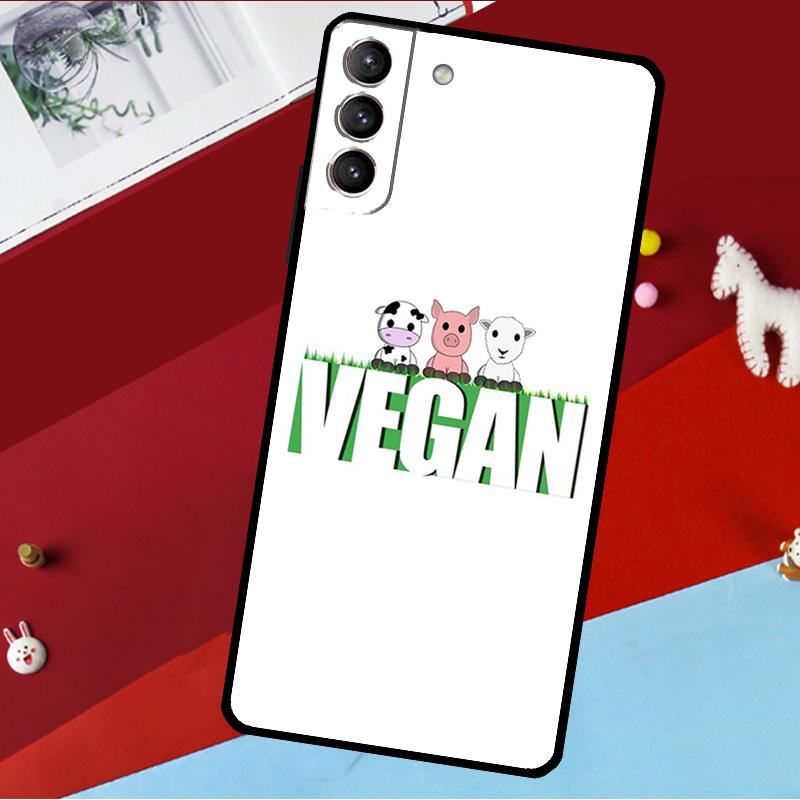 Vegane Muster Hülle Für Samsung Galaxy S26 Ultra S24 S22 S23 S25 Plus S20 S21 FE S9 S10 S25 FE Handyhülle