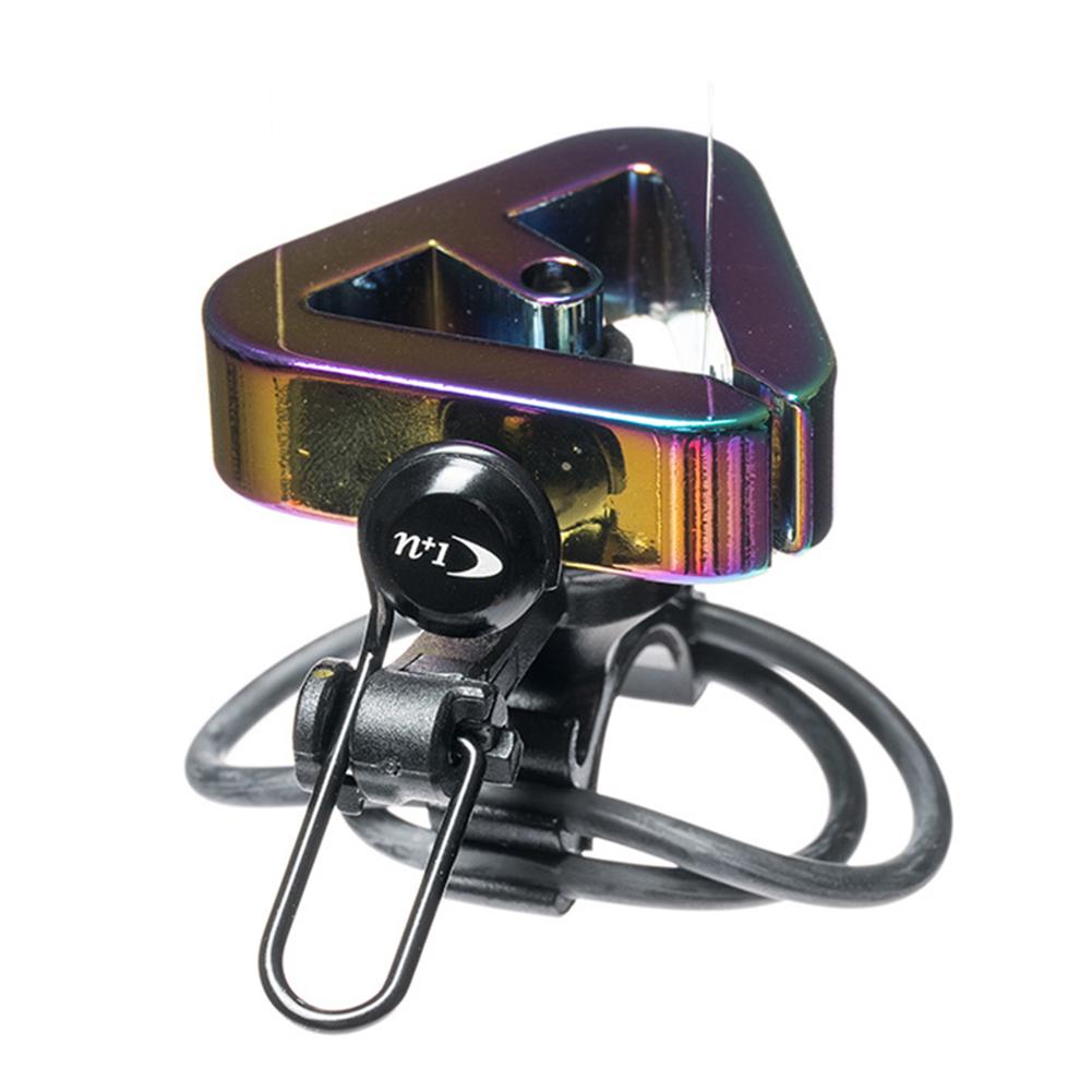 

Bicycle Triangle Bell High Decibel Safety Horn 2-Mounts System Rubber Band/Clip Ring Style Lightweight Durable Bell Cycling Gear
