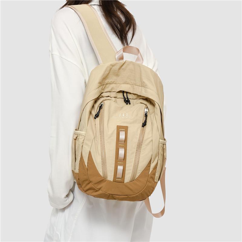 Schoolbag Japanese Large-capacity Backpack Male Contrasting Color Korean Version Versatile Computer Bag Anti-splashing College Student High School