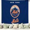New York Mets Wandteppich Ästhetischer Wandbehang Bedruckter Stoffdecke Dekorative Wandteppiche für Schlafzimmer Wohnzimmer Heimdekoration