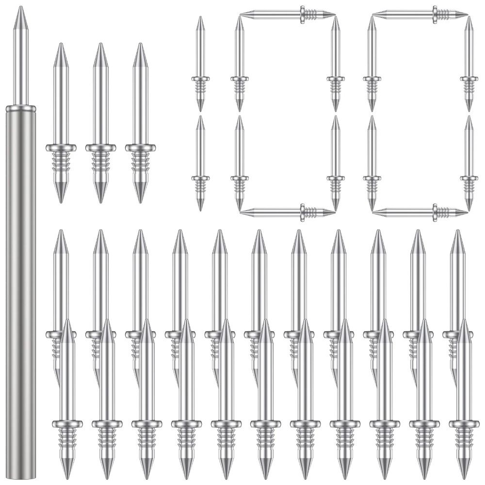100 τεμ. Αόρατη Βίδα Ασφαλείας Σοβατεπί Νήμα Αόρατο Καρφί Σοβατεπί από Μασίφ Ξύλο