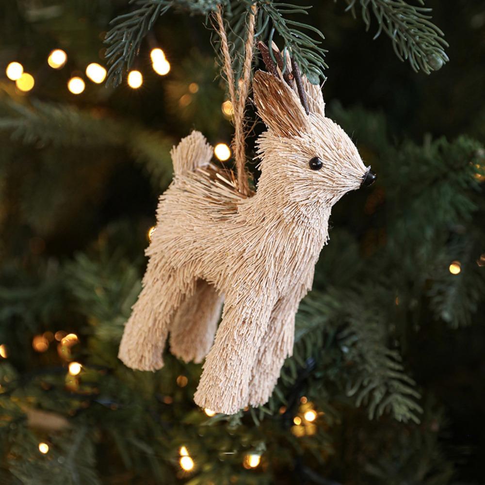 Small Christmas Tree Decorations DIY Simulated Squirrel Pendant  Merry Christmas Decor